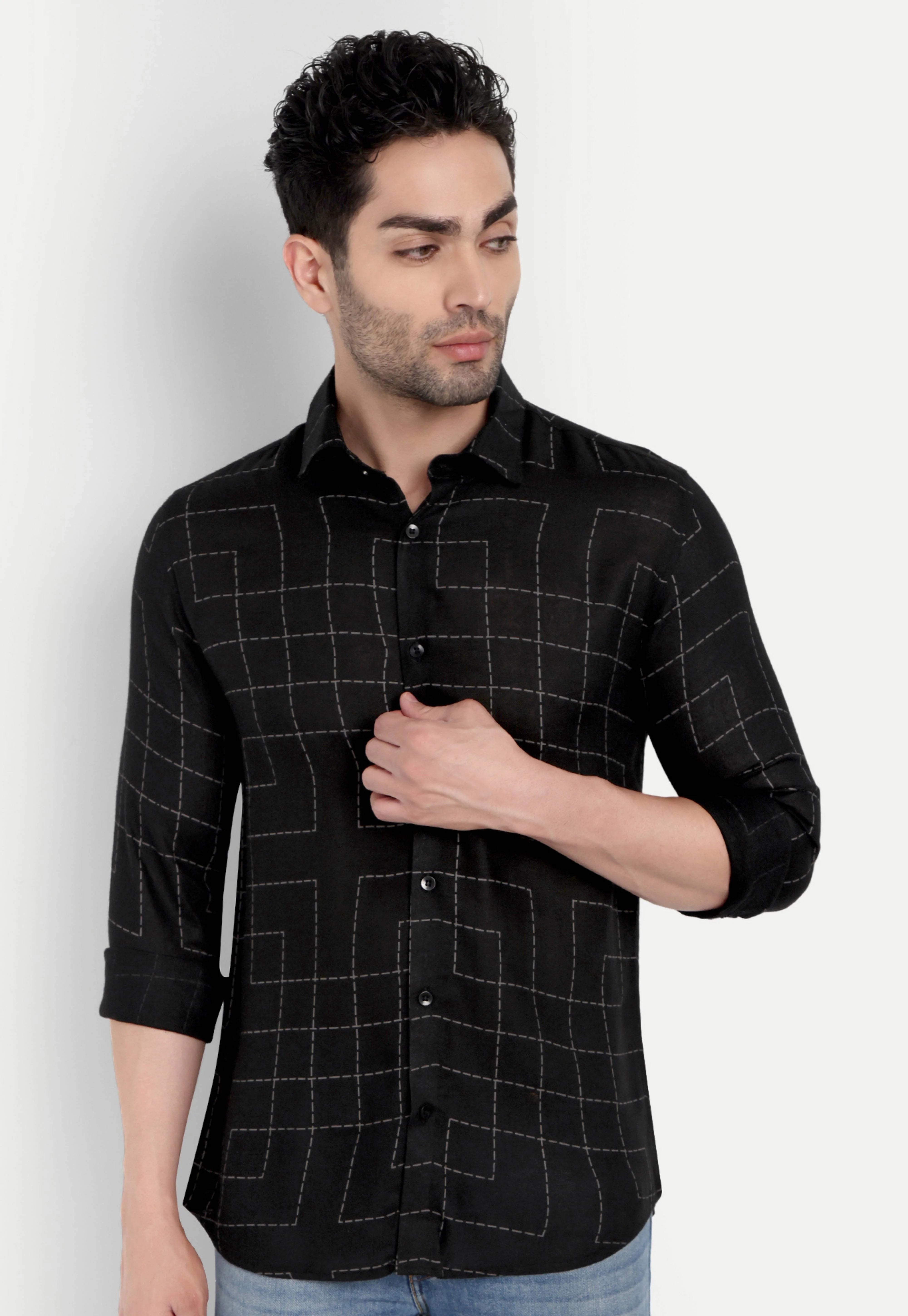 Black Mirage Full Sleeve Shirt